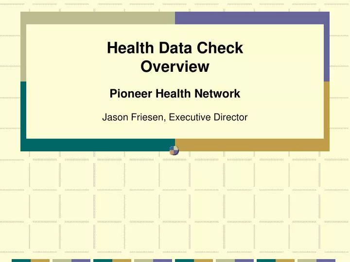 health data check overview n.