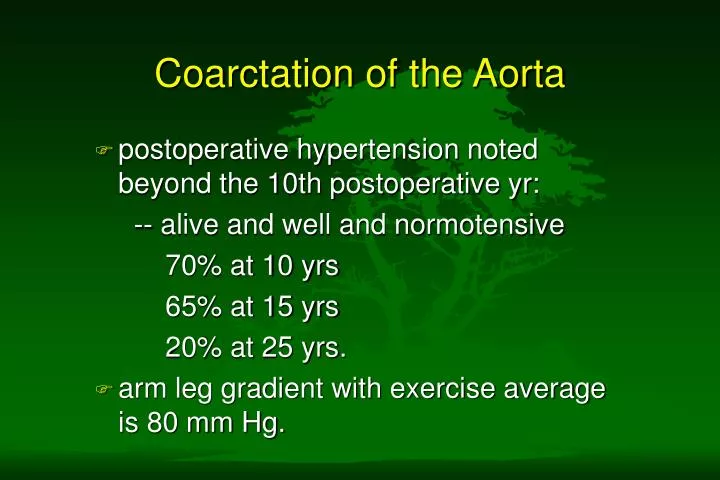 coarctation of the aorta n.