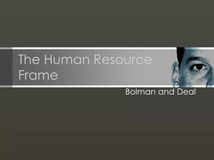 the human resource frame n.