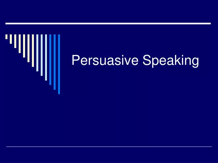 persuasive speaking n.