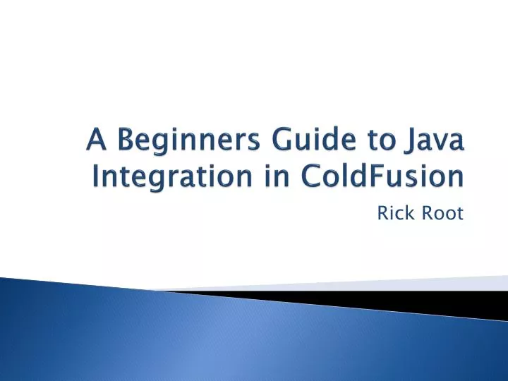 a beginners guide to java integration in coldfusion n.