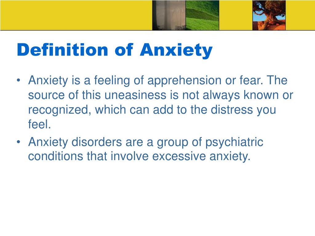 define presentation anxiety
