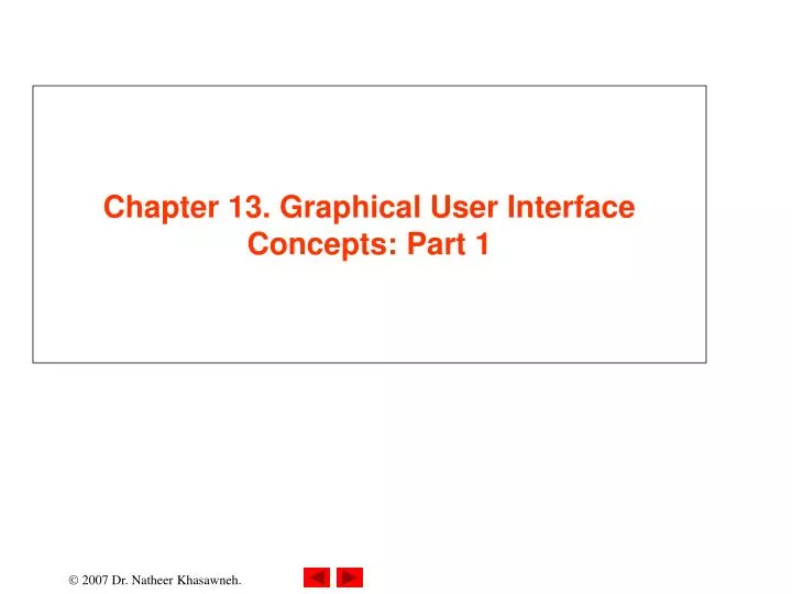 chapter 13 graphical user interface concepts part 1 n.