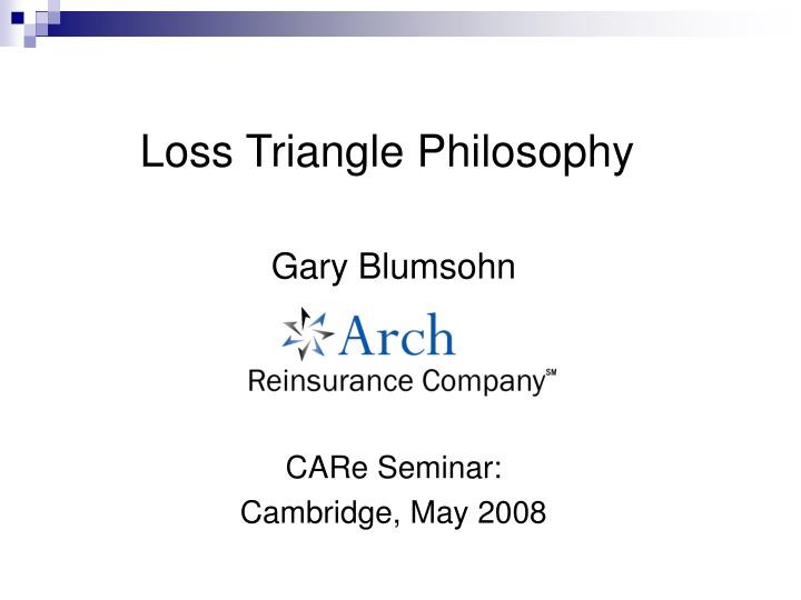 loss triangle philosophy n.