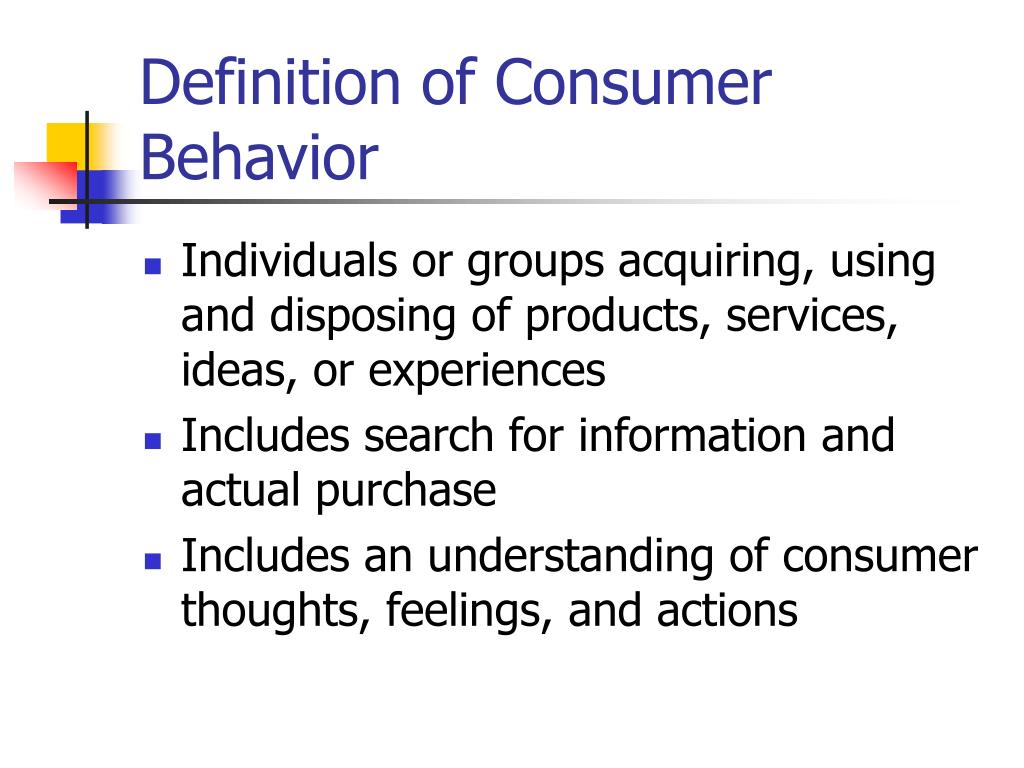 consumer research behaviour definition