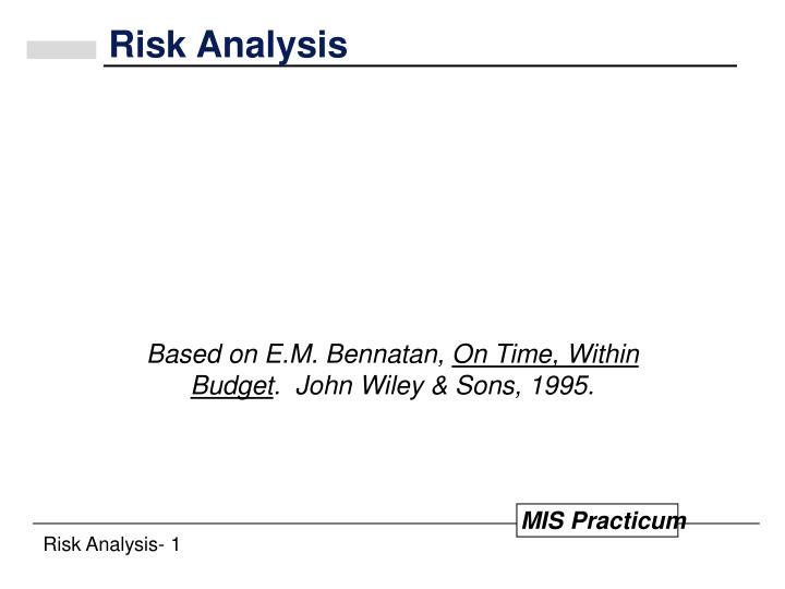 risk analysis n.