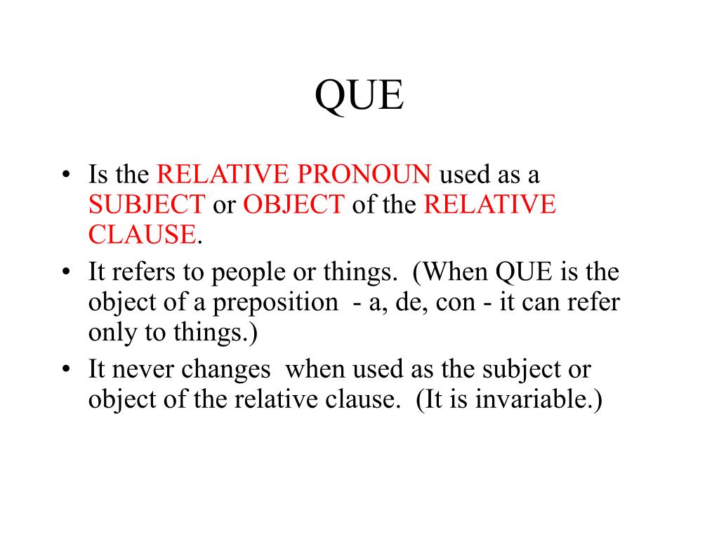 PPT QUE PowerPoint Presentation Free Download ID 158480