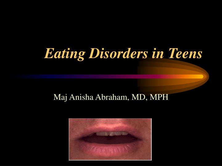 eating disorders in teens n.