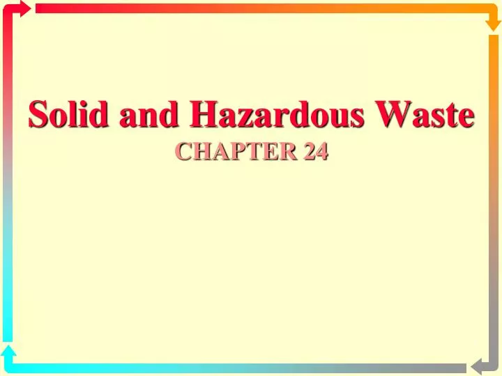solid and hazardous waste chapter 24 n.