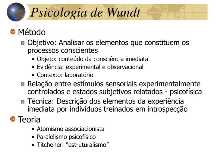PPT - Wundt e depois... PowerPoint Presentation - ID:158907