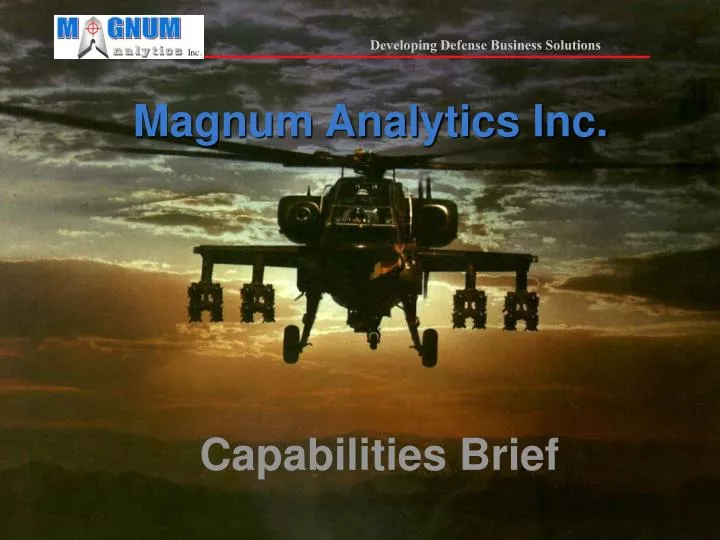 magnum analytics inc n.