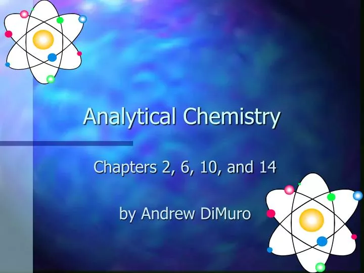analytical chemistry n.