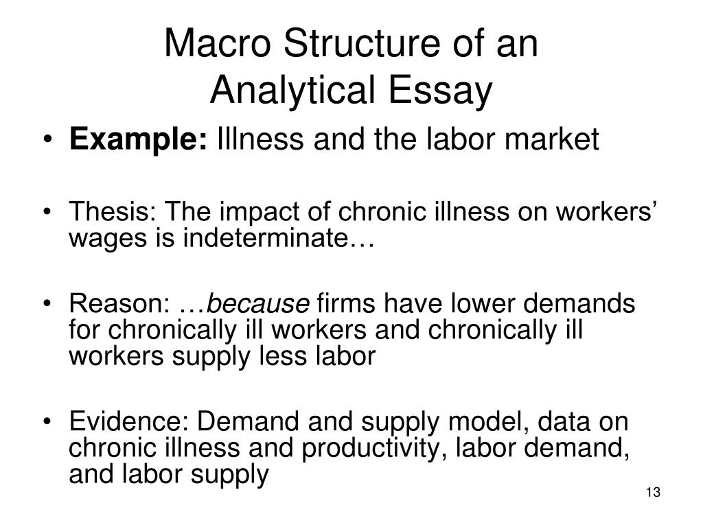 Example of analytical essay