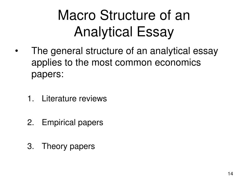 analytical essay ppt
