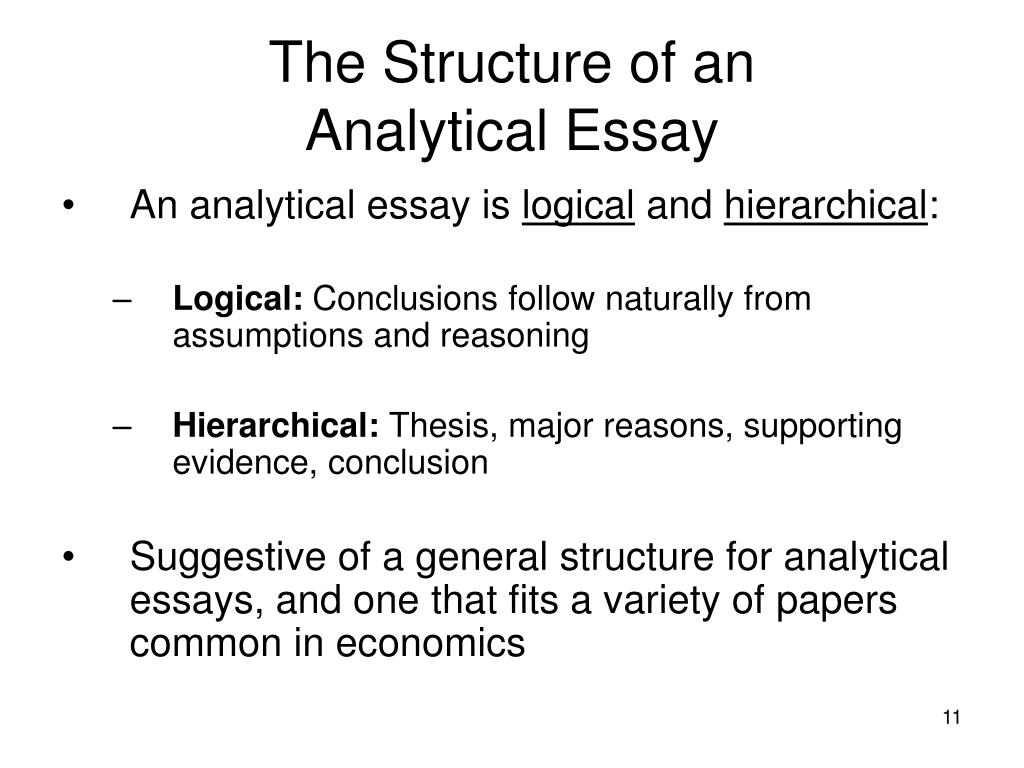 an analytical essay ppt