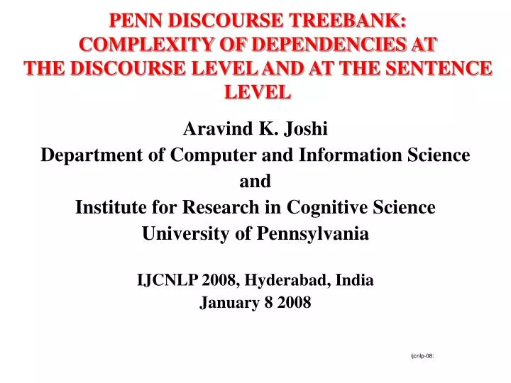 penn discourse treebank complexity of dependencies at the discourse level and at the sentence level n.