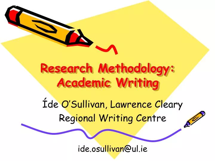 PPT - Research Methodology: Academic Writing PowerPoint Presentation ...