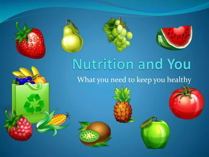 nutrition and you n.