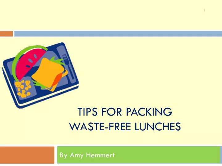 tips for packing waste free lunches n.