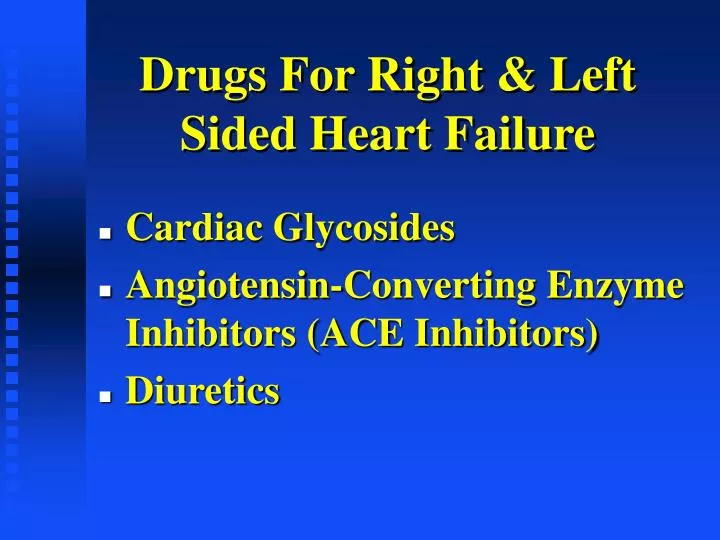 drugs for right left sided heart failure n.