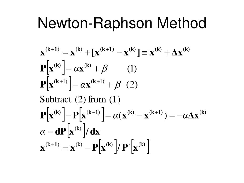 Multivariable newton raphson method - timjoker