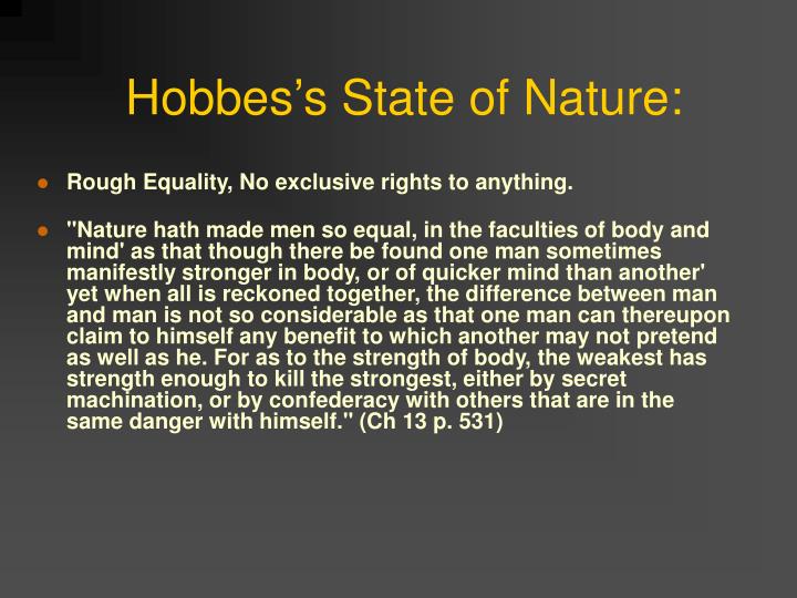 hobbes state of nature