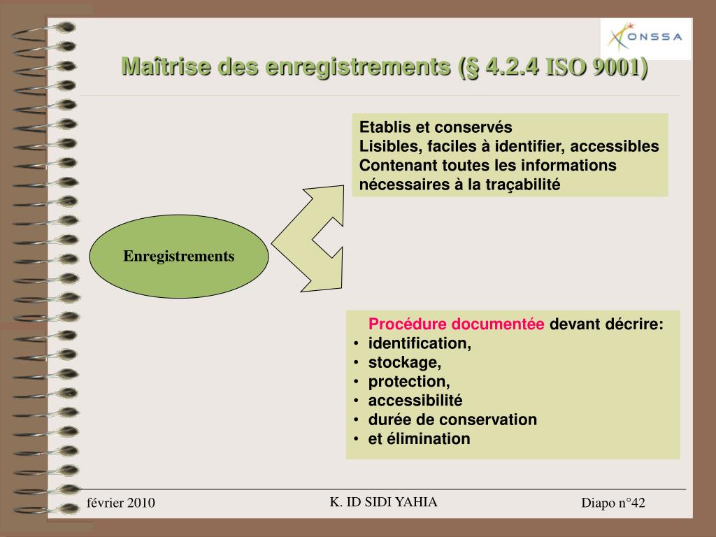 Maîtrise des enregistrements