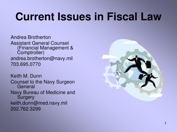 current issues in fiscal law n.