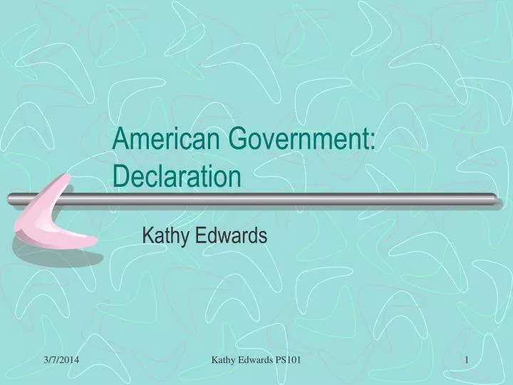 american government declaration n.