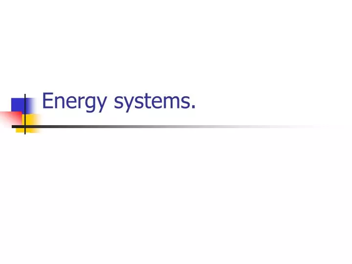 energy systems n.
