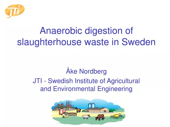 anaerobic digestion of slaughterhouse waste in sweden n.