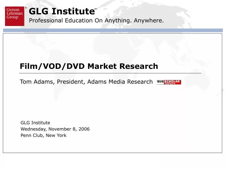 film vod dvd market research n.