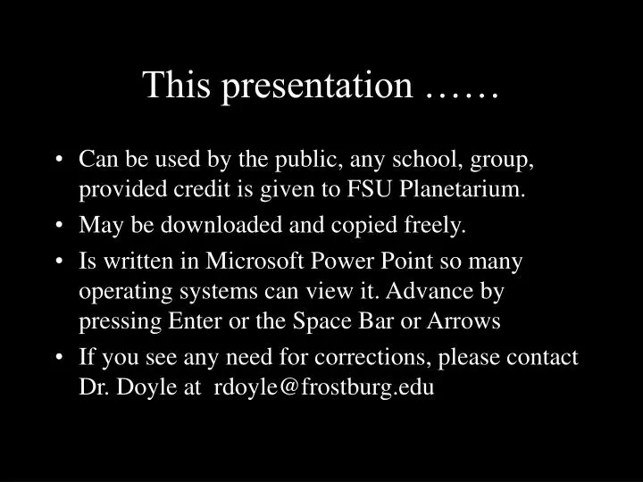 this presentation n.