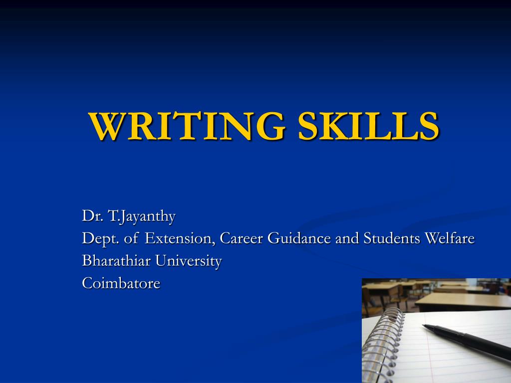 writing skill topic
