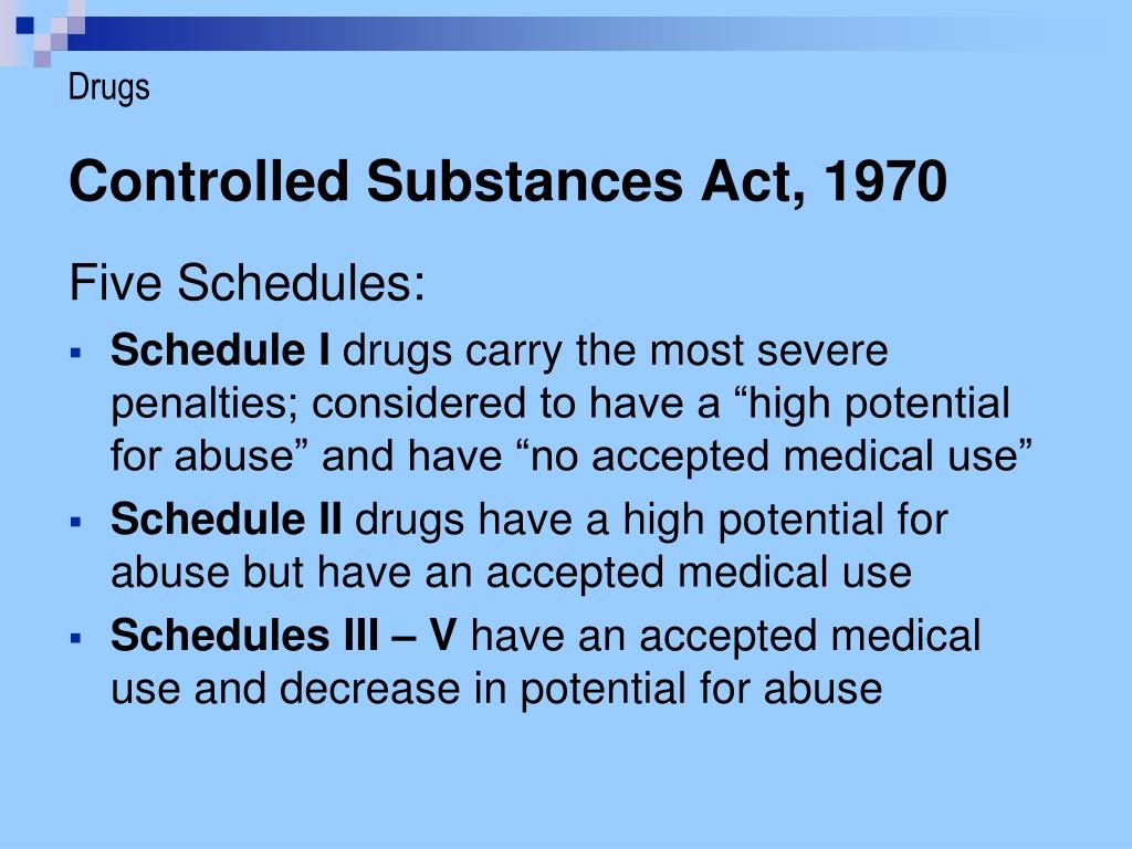 What Is Considered A Controlled Substance