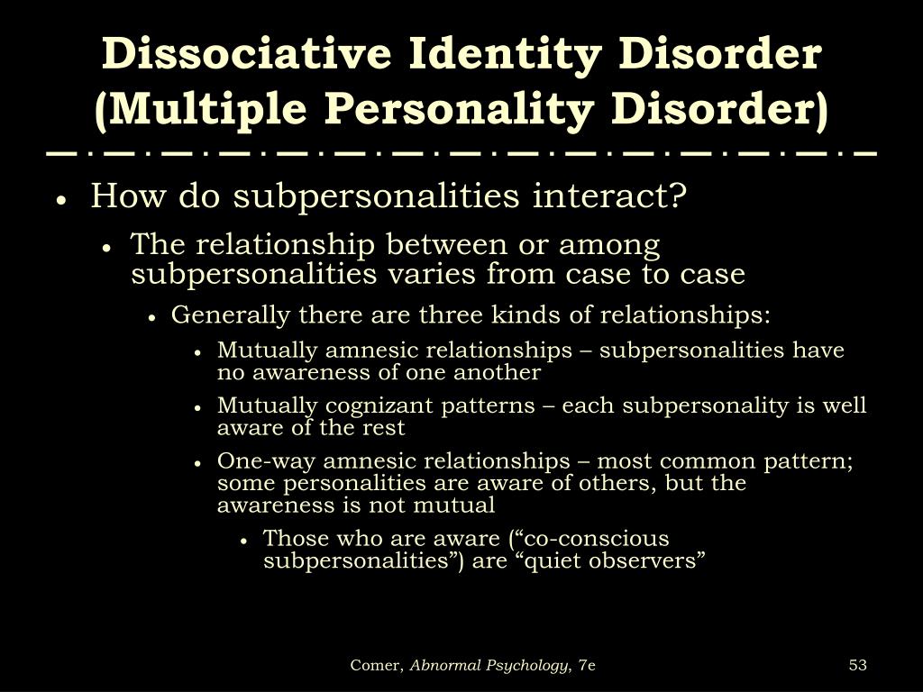 an analysis of the dissociative disorders multi personality disorder did dissociative fugue disorder an analysis of the dissociative disorders multi personality disorder did dissociative fugue disorder