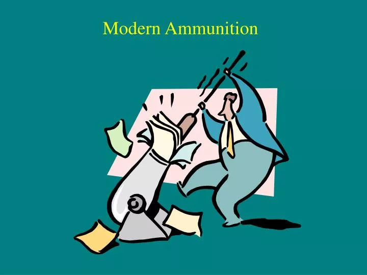 modern ammunition n.