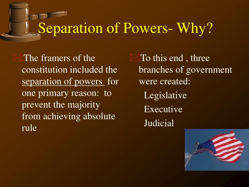 separation of powers thesis