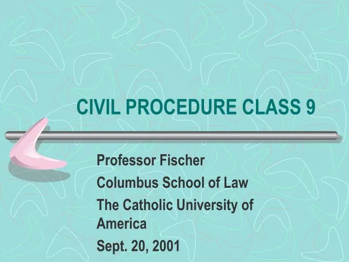 civil procedure class 9 n.