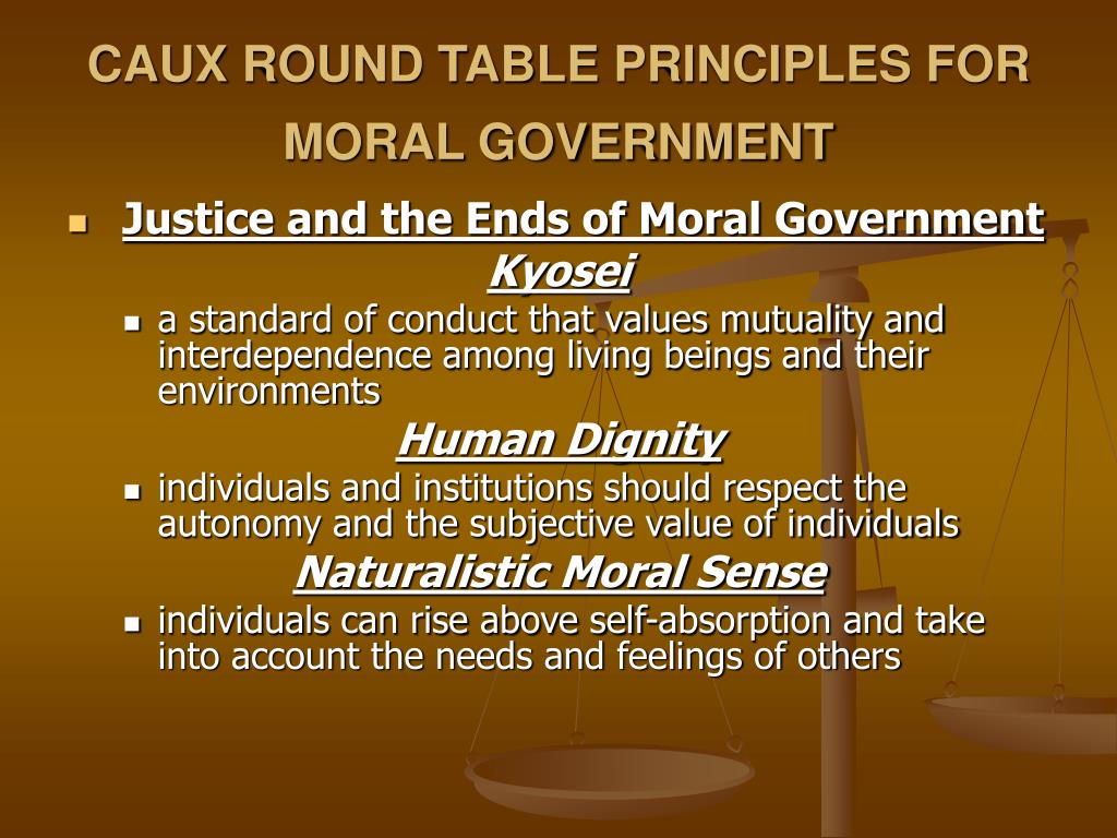 Ppt The Caux Round Table Principles, What Are Caux Round Table Principles