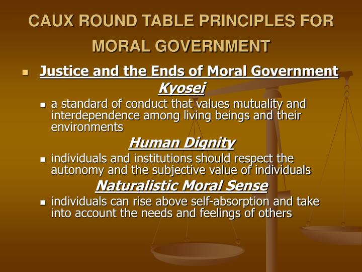 Ppt The Caux Round Table Principles, Caux Round Table Principles