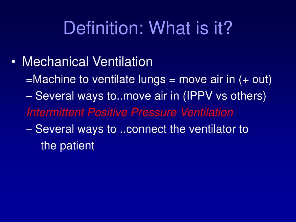 PPT - Mechanical Ventilation PowerPoint Presentation, free download -  ID:164153