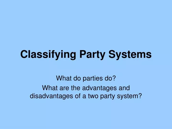 classifying party systems n.