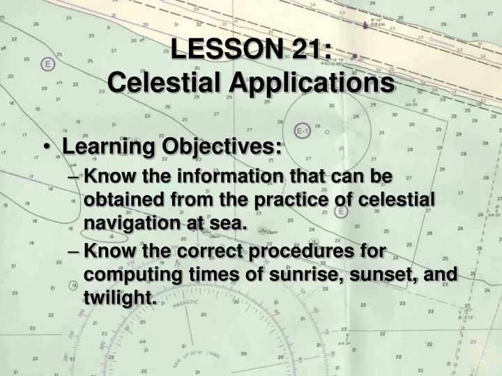 lesson 21 celestial applications n.