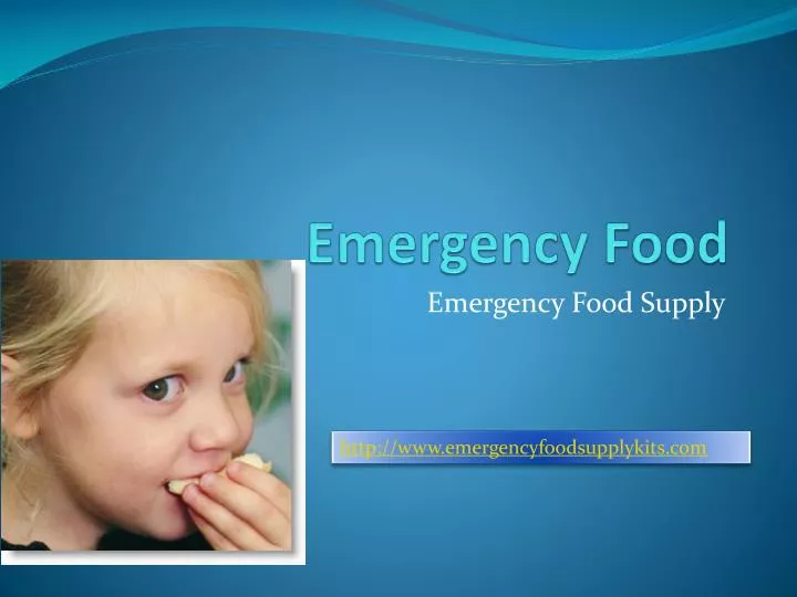 emergency food n.