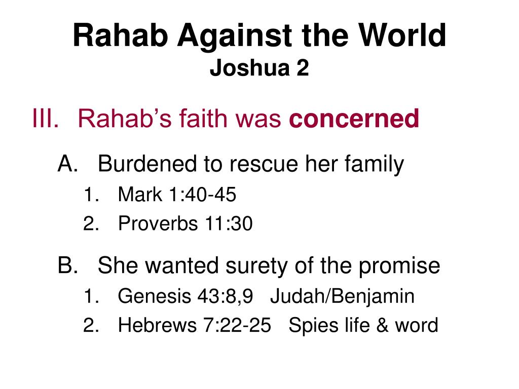 Ppt Rahab Against The World Joshua 2 Powerpoint