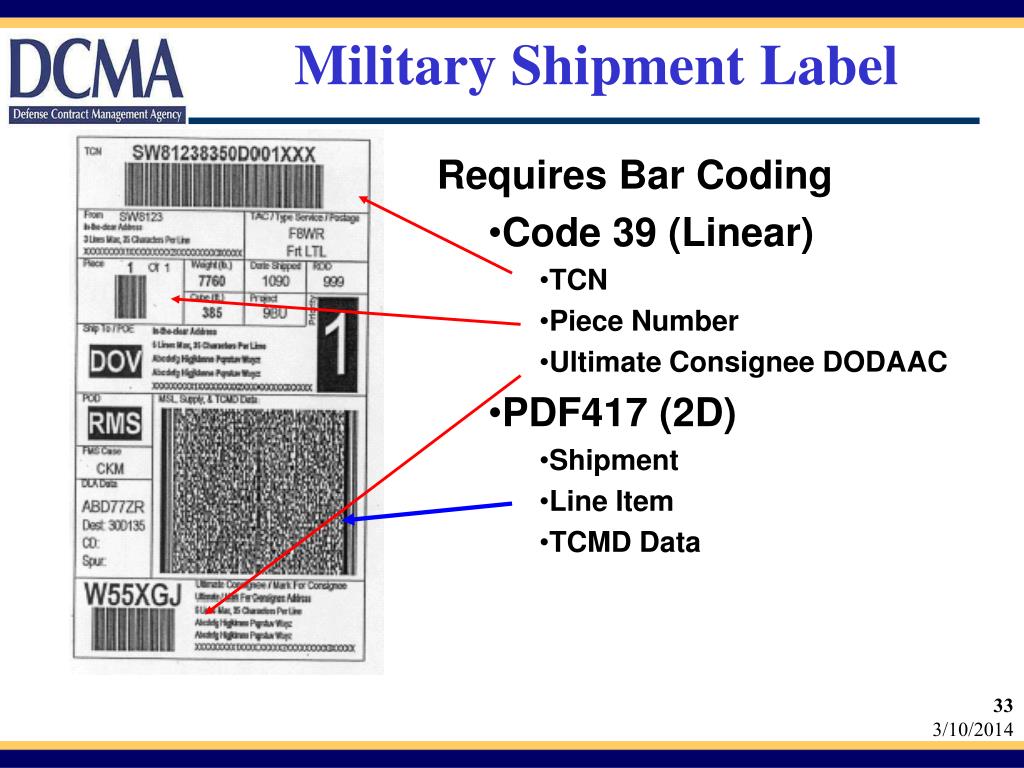 What is a Military Shipping Label (MSL)?