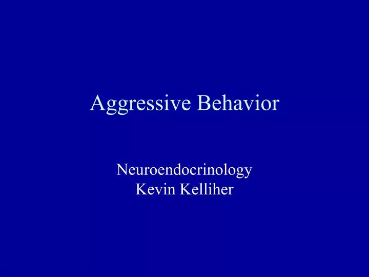 aggressive behavior n.