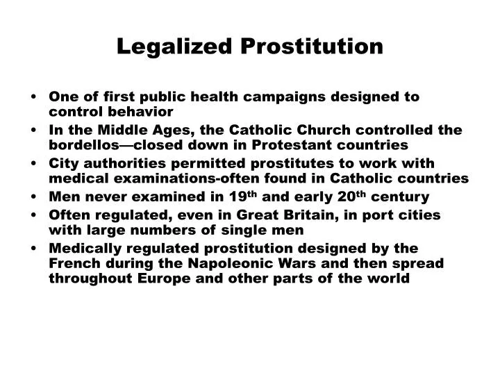 legalized prostitution n.