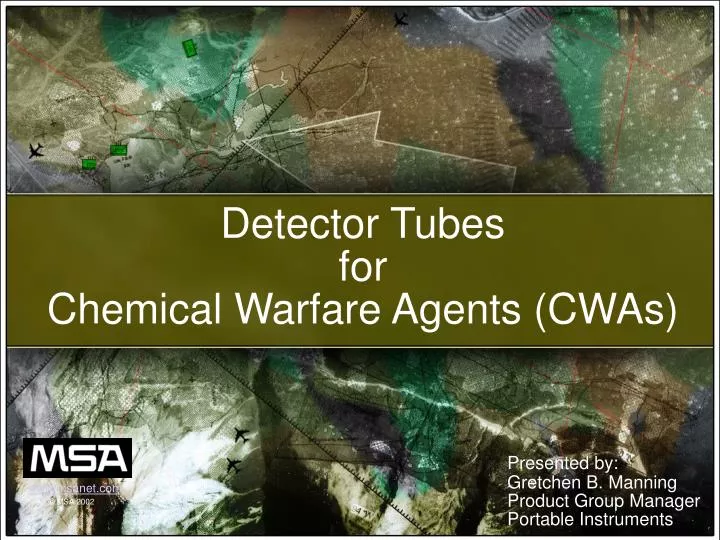 detector tubes for chemical warfare agents cwas n.